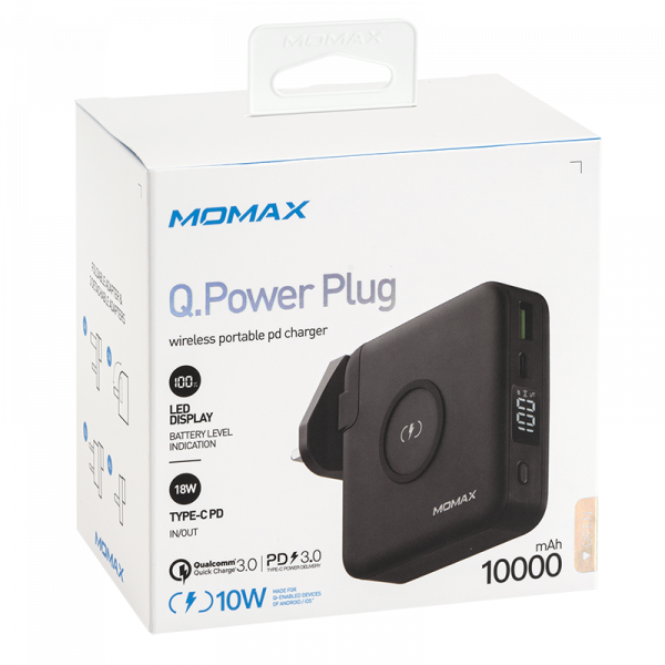 Momax Q. Power Plug Portable Charger PD 10000mAh