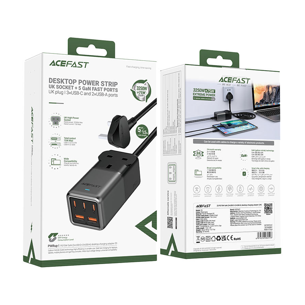 Acefast Fast Charge Power Strip Z3