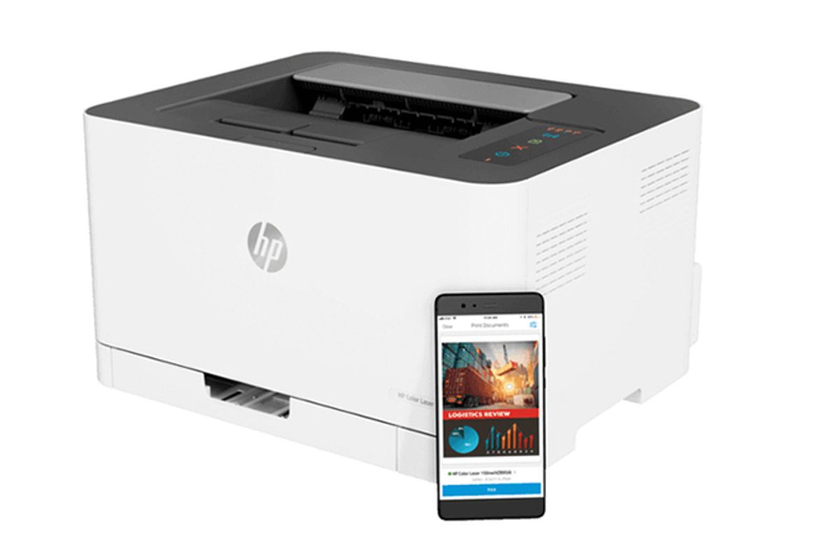 HP Color Laser 150NW 4ZB95A Laser Printer, White